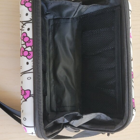 Hello Kitty Sanrio Hard Case Pink White Handbag Crossbody Bag Adjustable Strap - Picture 7 of 11